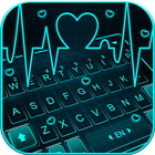 Animated Neon Heart Zeichen