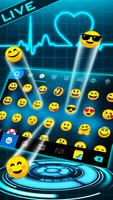 Tema Keyboard Animated Neon He screenshot 1