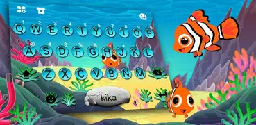 Animated Crown Fish Tema de te