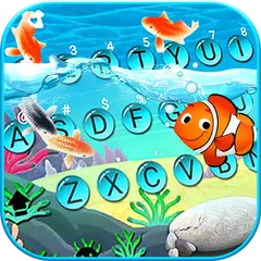 Animated Crown Fish Tema de te