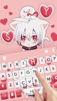 Fundo do Teclado Anime Cat Boy imagem de tela 1