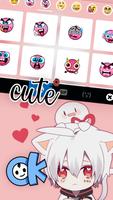 Fundo do Teclado Anime Cat Boy imagem de tela 2