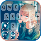 Fond de clavier Anime Love Gir icône