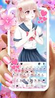 Anime Sakura Girl Plakat