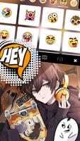 Fond de clavier Anime Skater Boy capture d'écran 2
