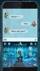 最新版、クールな Aquaman のテーマキーボード アプリダウンロード