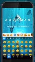 Tema Keyboard Aquaman imagem de tela 1