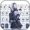 Armed Mask Girl Tastaturhintergrund