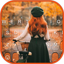 Autumn Girl Tastaturhintergrun APK