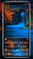 Autumn Waterfall Poster