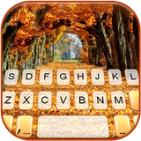 Fundo do Teclado Autumn Trees ícone