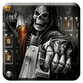 Badace Skull Guns Keyboard - cool gun theme