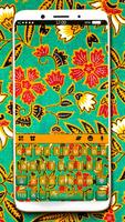 ثيم لوحة المفاتيح Batik Style الملصق