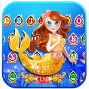 ثيم لوحة المفاتيح Beautiful Mermaid Free APK