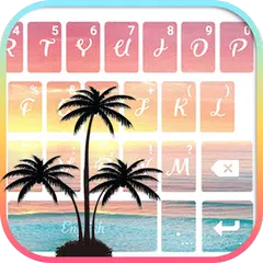 Beautiful Sunset Beach Keyboar APK download