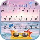 Ocean Sunset Holiday Zeichen