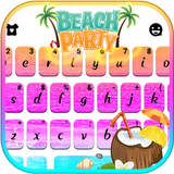 Tema Keyboard Beach Party ícone