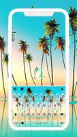 Beach Skyline Keyboard Backgro poster