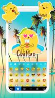 Beach Skyline Keyboard Backgro screenshot 2
