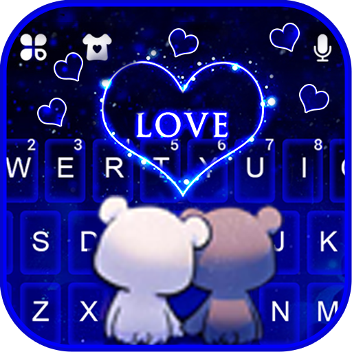 Teclado Bear Couple Love