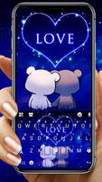 الكيبورد Bear Couple Love الملصق