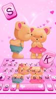 Thème de clavier Bear Couple capture d'écran 1