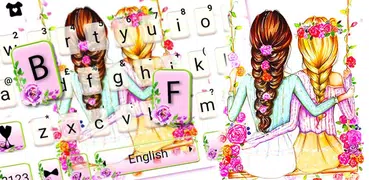 Best Friends Floral Tastatur-T