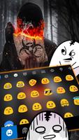 Tema Keyboard Bio Hazard Fire imagem de tela 2