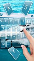 Tema Keyboard Boat Sea Holiday imagem de tela 1