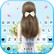 Hình nền bàn phím Bowknot Girl