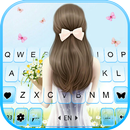 Bowknot Girl Fondo de teclado APK