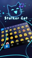 Tema Keyboard Stalker Cat imagem de tela 1