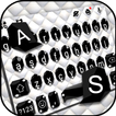 Tema Keyboard Black White Busi