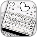 Фон клавиатуры Black White Doo APK