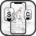 خلفية الكيبورد Black White Mar أيقونة