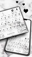 خلفية الكيبورد Black White Mar تصوير الشاشة 1