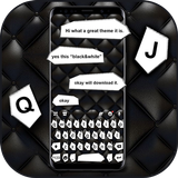 Black White Message Keyboard T