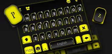 Tema Keyboard Black Yellow Bus