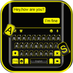 ثيم لوحة المفاتيح Black Yellow أيقونة