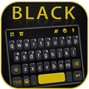 الكيبورد Black Yellow Simple APK