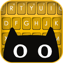 Fundo do Teclado Black Cat Liv APK