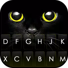 最新版、クールな Black Cat のテーマキーボード