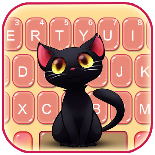 Teclado Black Cute Cat