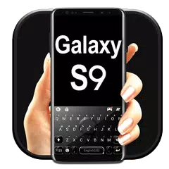 Black Galaxy S9 Keyboard Theme Icon