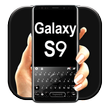 Tema Keyboard Black Galaxy S9