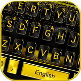 Tema Keyboard Black Gold Busin ícone