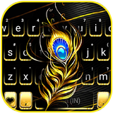 Hình nền bàn phím Black Gold Feather biểu tượng