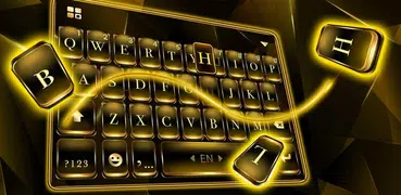 Black Gold Glow のテーマキーボード