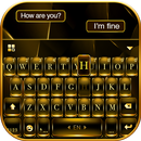 Black Gold Glow Thème APK