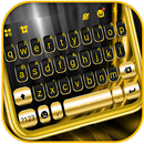 Tema Keyboard Black Gold Luxur APK